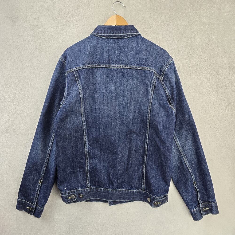 Vintage Dickies Denim Jacket Mens XL (Fits Medium) Blue Selvedge Type 2 90s Y2K - Picture 9 of 11